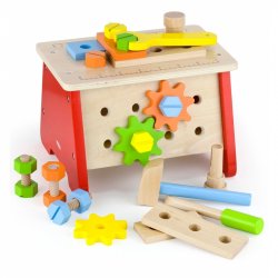 Viga Toys Drewniany Warsztat Majsterkowicza z Narzędziami Edukacyjny Montessori