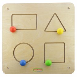 MASTERKIDZ Tablica Przesuwne Kształty Geometryczne Montessori