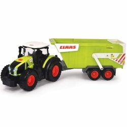 DICKIE Farm Duży Traktor Claas z Przyczepką 64 cm